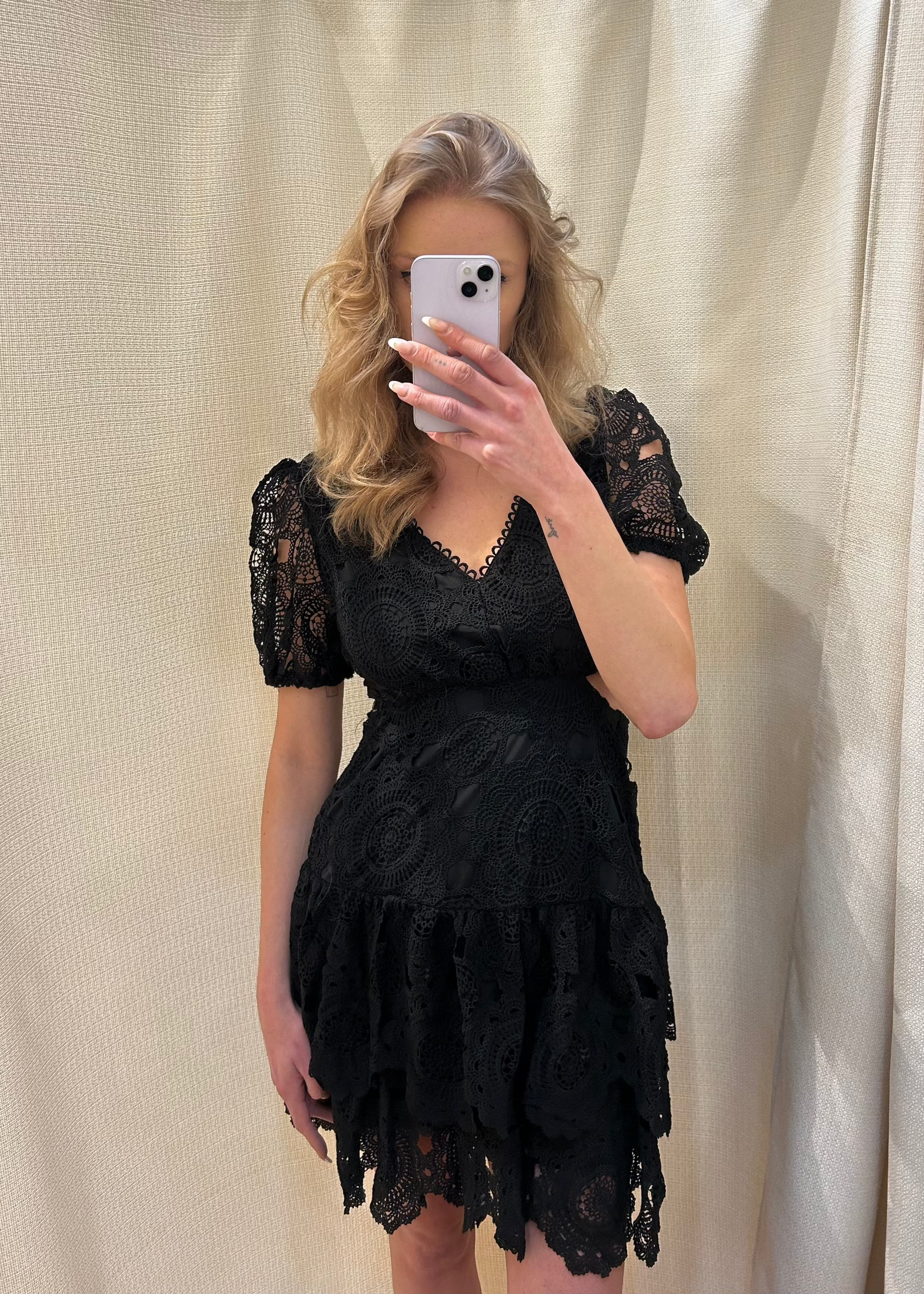 Vestido Mini de Ganchillo